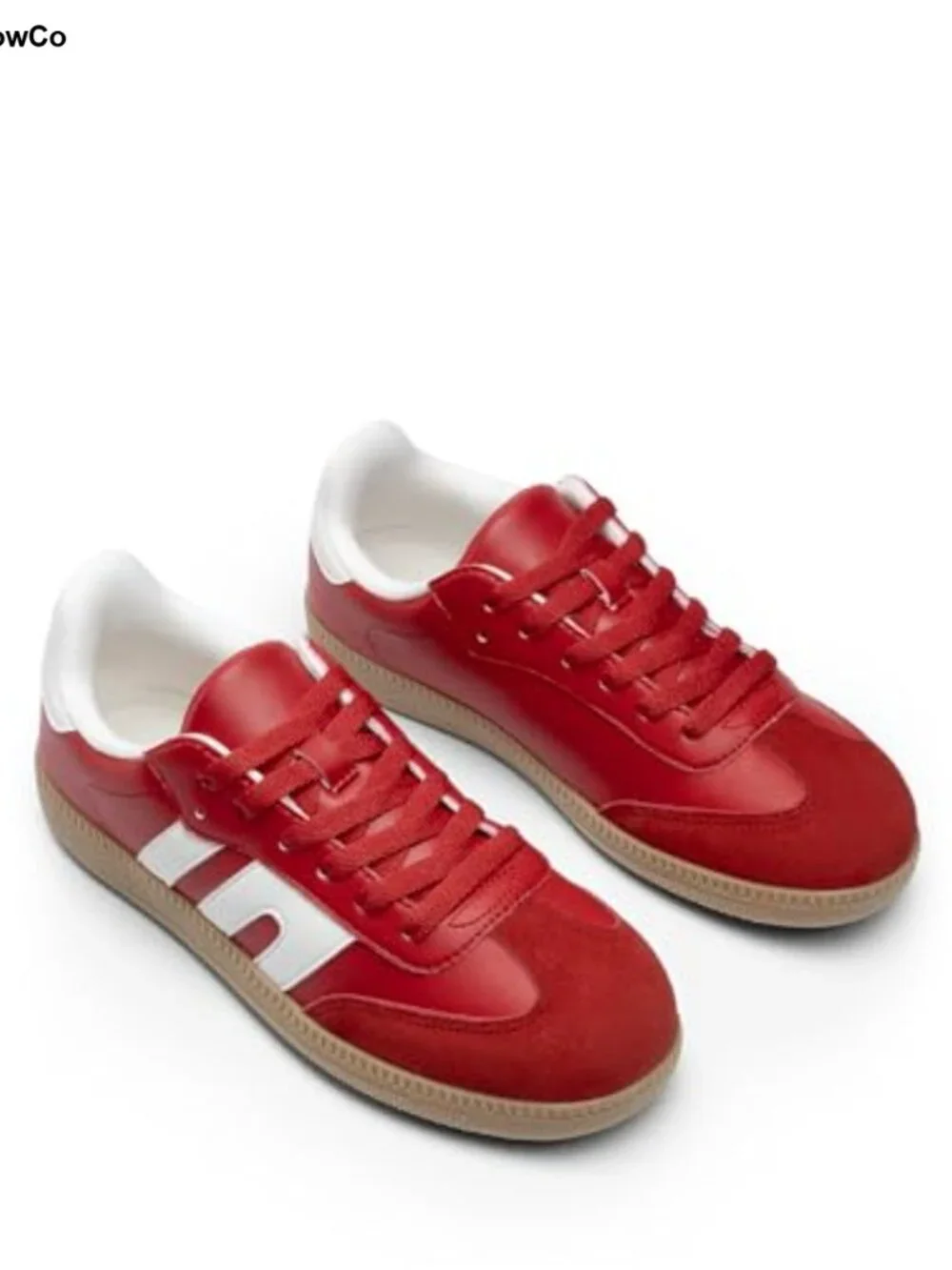Women's Faux Suede & Vegan Leather Fashion Sneakers with Mesh Lining